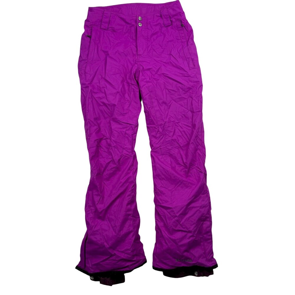 Columbia Waterproof Insulated Ski Pants Small Purple‎ Omni Heat Tech Snowcore